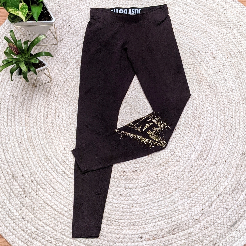 Nike Leggings Purple and Gold